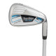 Tour Edge TE-200 10 Club Womens Golf Set Cart Bag (for girls 63-67" tall) - Silver/Blue