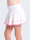 Lucky In Love Smocked Frill Skort - White - Side View