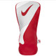 Nike Air Max Icon Driver Headcover - Pure Platinum / White / University Red - Front View