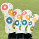 Colorful Donuts PU Leather Golf Headcovers - Driver, Fairway Wood & Hybrid options