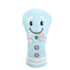 Happy Face PU Leather Headcovers  - Light Blue