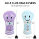 Happy Face PU Leather Headcovers  - Dimensions