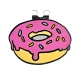 Donut Enamel Golf Ball Marker with Magnetic Hat Clip