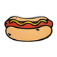 Hot Dog Enamel Golf Ball Marker