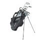 Tour Edge TE-200 10 Club Womens Golf Set Stand Bag (for girls 63-67" tall) - Silver/Blue