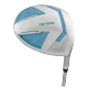 Tour Edge TE-200 10 Club Womens Golf Set Stand Bag (for girls 63-67" tall) - Silver/Blue