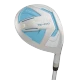Tour Edge TE-200 10 Club Womens Golf Set Stand Bag (for girls 63-67" tall) - Silver/Blue