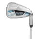 Tour Edge TE-200 10 Club Womens Golf Set Stand Bag (for girls 63-67" tall) - Silver/Blue