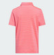 adidas Climacool Striped Boys Golf Polo - Pure Turbo