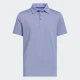 Adidas Textured Boys Golf Polo Blue Front