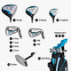 Callaway Strata Plus 10 Club Womens Golf Set with Stand Bag (girls 63-68" tall)