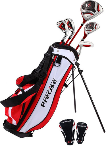 Precise X7 Kids Golf Set for Ages 6-8 Red. Free Shipping.