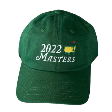 Two 2022 official Masters hats 2022 MASTERS (NAVY) Performance Map Textured Golf Hat from  main image 2