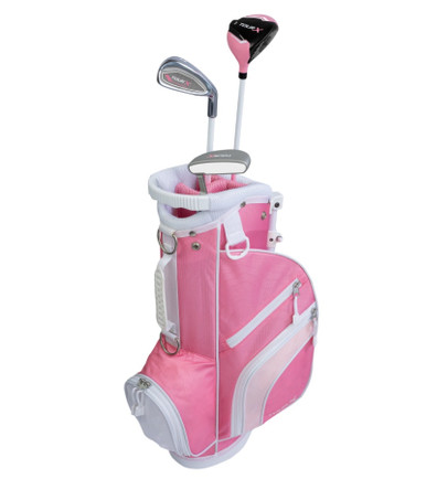 Tour X 3 Club Toddler Girls Golf Set for Ages 2-4 (kids 30-38" tall) Pink