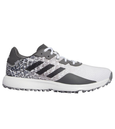 adidas gazelle silver green womens Adidas S2G Leather 24 Spikeless Golf Shoes Cloud White/Collegiate Green/Gum