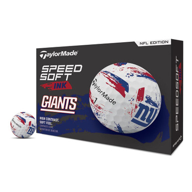 TaylorMade SpeedSoft New York Giants Ink Golf Balls - Dozen