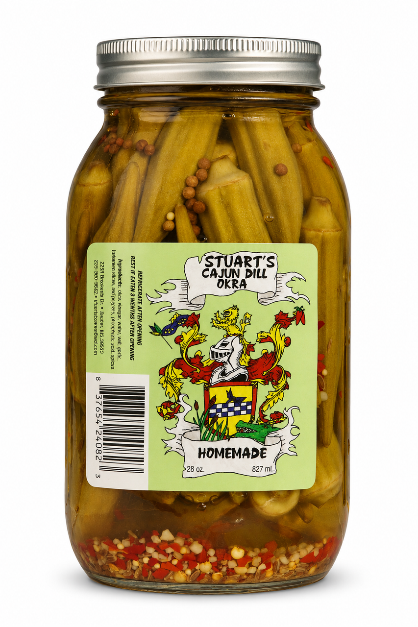 Stuart's Cajun Pickled Okra