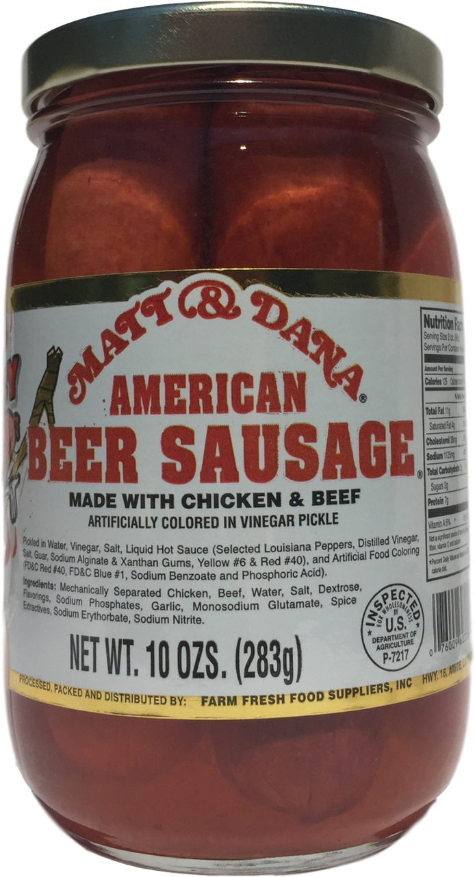 Pickled Beer Sausage, Pickled Spicy Sausage