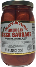 Matt & Dana American Beer Sausage-front Matt & Dana American Beer Sausage-front