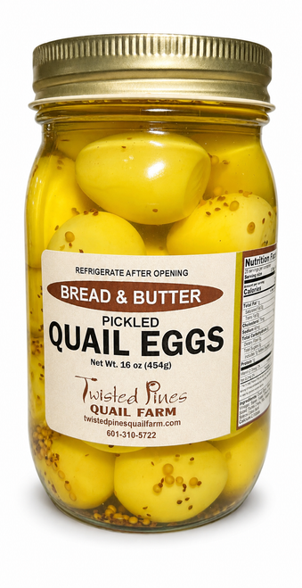Bread & Butter Pickled Quail Eggs