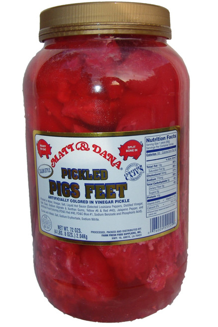 Matt & Dana Pickled Pigs Feet - Cajun Style - 4.25 lbs