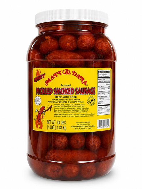 Matt & Dana Pickled Spicy Smoked Sausage - 4 lbs