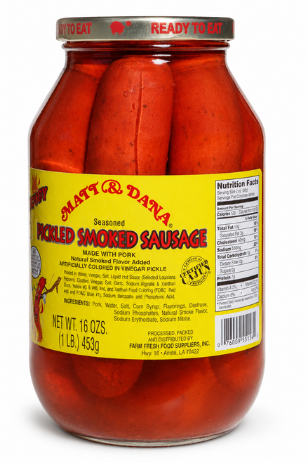 Matt & Dana Spicy Pickled Smoked Sausage - 1 lb
