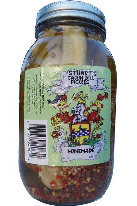 Stuart's Cajun Dill Pickles - Quart
