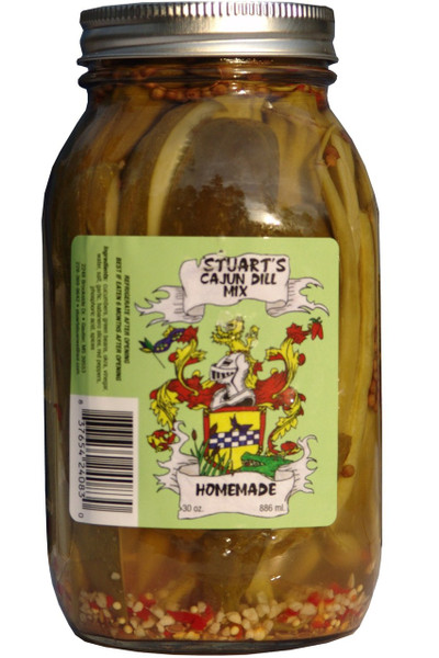 Stuart's Cajun Dill Mix - Case of 12 Quart Jars