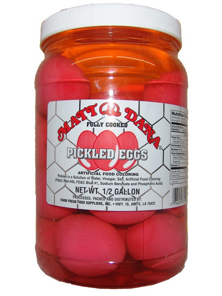 EXPIRED Matt & Dana Pickled Red Eggs - 2.5 pounds