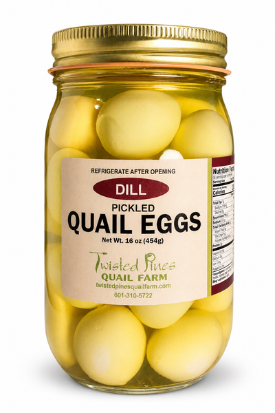 Dill Pickled Quail Eggs