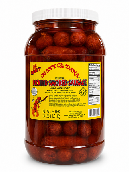 Matt & Dana Pickled Spicy Smoked Sausage - 4 lbs