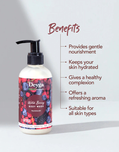 Deyga Wild Berry Body wash - Case