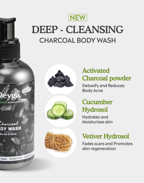 Deyga Charcoal Body wash - Case
