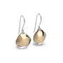 Sterling Silver and Gold Cockle Earrings