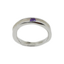 Groove ring in Sterling silver set with Amethyst.