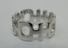 Double Happiness Ring -  725 Silver and Zirconia Crystals
