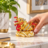 woman placing feng shui cure for flying star 3
