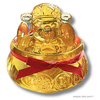 Feng Shui God of Wealth bowl in Crystal
