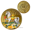 Horse Gold Coin Amulet