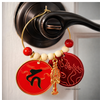 feng shui anti conflict amulet hanging from door