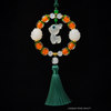  Safe Travel Car Charm – Luminous Deer & Persimmon Protection Hanger