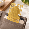 Buddha Protector for Snake Zodiac Sign- Gold Talisman Card