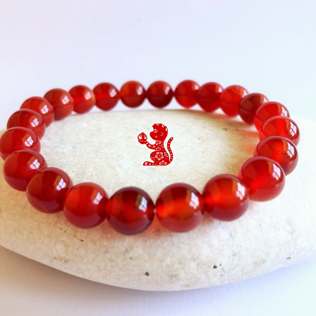 Carnelian Stone for WOOD MONKEY sign ( 1944, 2004) - Unique Feng Shui™