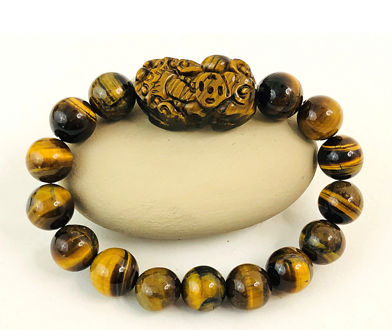 Feng Shui Tiger Eye Pi Yao Bracelet