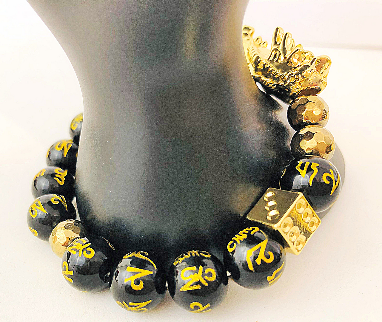 Feng Shui Pixiu Obsidian Wealth Bracelet, Gold Dragon Prosperity Bracelet,  Natural Black Obsidian Stone Bracelet, Wealth Bracelet, Unisex - Etsy
