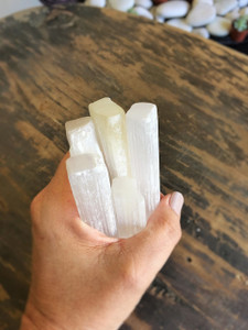 Selenite wand  the Liquid Light" cleanser- Set of two.