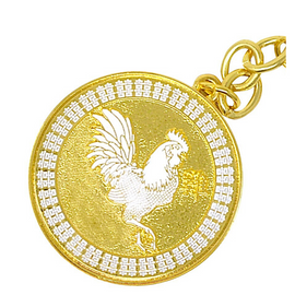 Peach Blossom Rooster Amulet