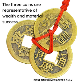 feng shui 3 coins tied free for first time buyers