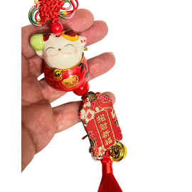 Lucky Cat Charm for Car